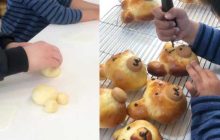 小学生対象　親子パン教室 くまちゃんパンを作ろう！