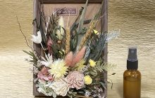 2026/2/10 フレグランスドライフラワーのフレーム飾り